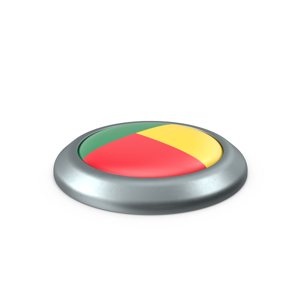 Benin Round Button Flag PNG & PSD Images Benin Round Button Flag PNG & PSD Images