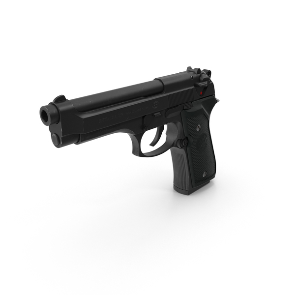 Beretta 92F Black PNG & PSD Images