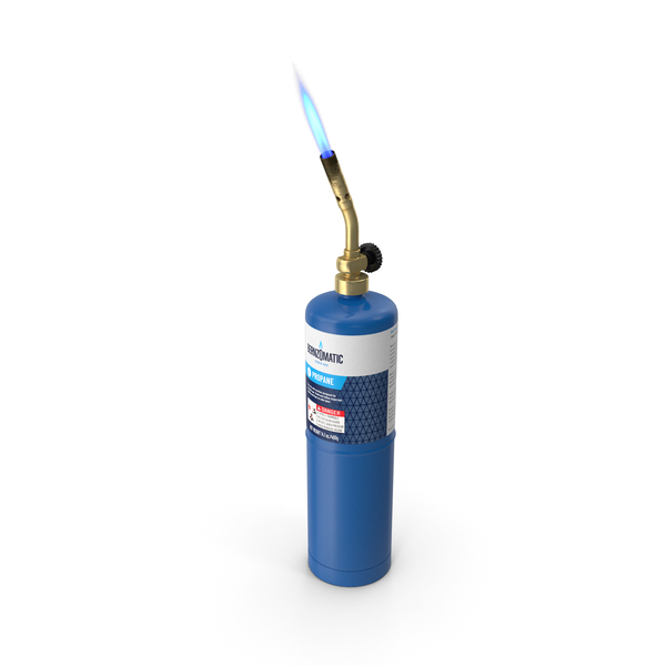 Torch: Bernzomatic Handheld Propane Blowtorch with Flame PNG & PSD Images