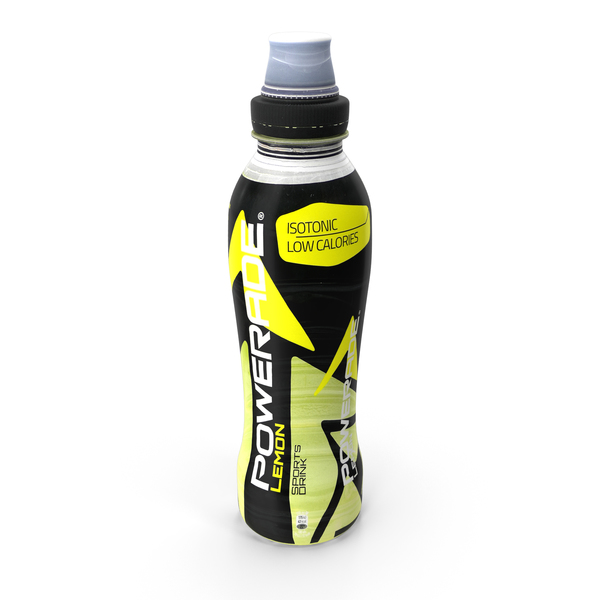 Beverage Bottle Powerade Lemon 500ml PNG & PSD Images Beverage Bottle Powerade Lemon 500ml PNG & PSD Images