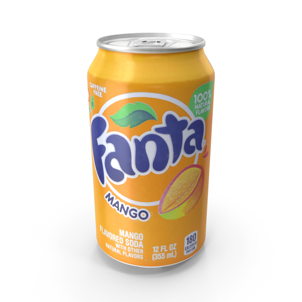 Beverage Can Fanta Mango 12fl oz PNG & PSD Images