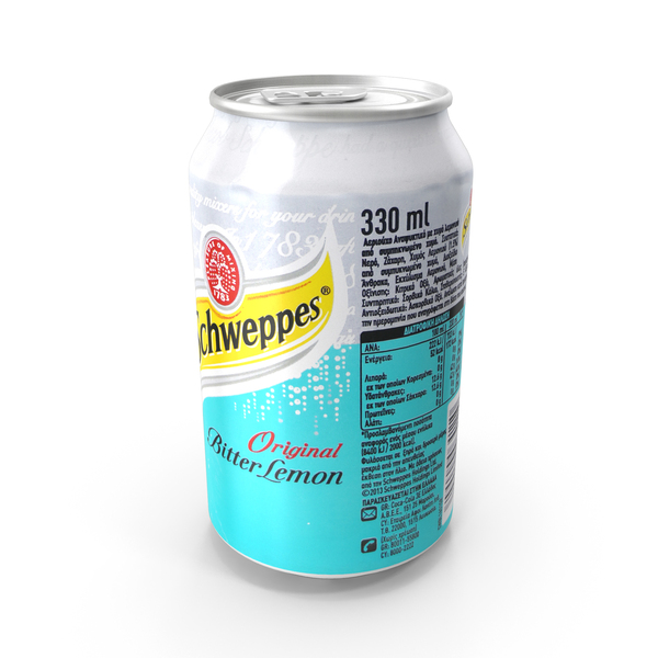 Soda: Beverage Can Schweppes Original Bitter Lemon 330ml PNG & PSD Images Soda: Beverage Can Schweppes Original Bitter Lemon 330ml PNG & PSD Images