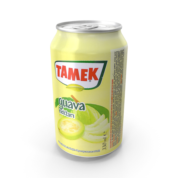 Soda: Beverage Can Tamek Guava Nectar 330ml PNG & PSD Images