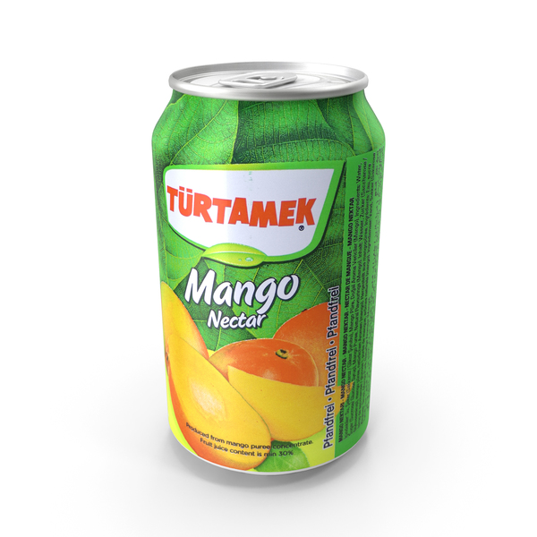 Soda: Beverage Can Turtamek Mango Nectar 330ml PNG & PSD Images