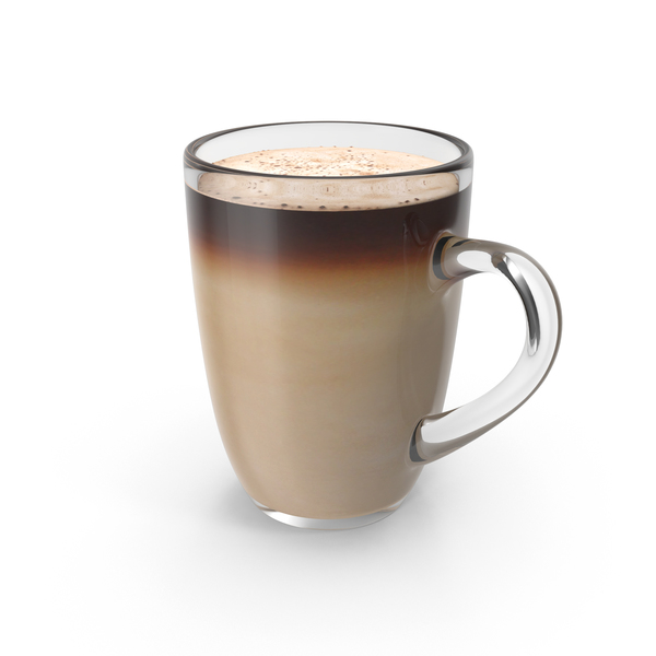 Big Glass Coffee Cup With Milk Png Images & Psds For Download | Pixelsquid  - S11200327C