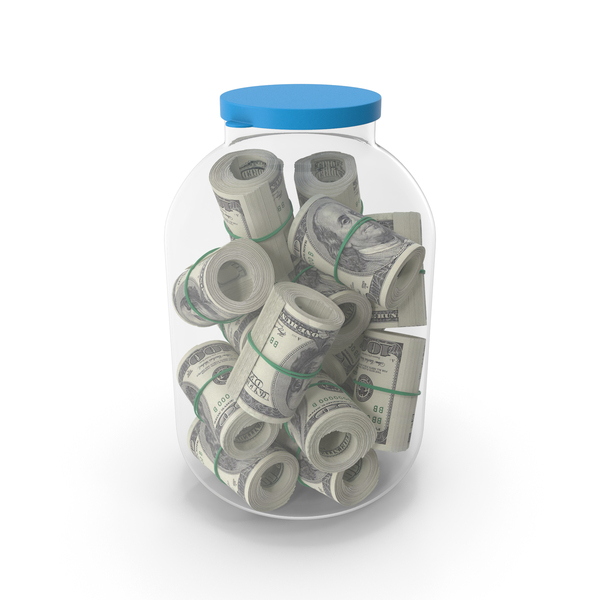 One Hundred Dollar: Big Storage Jar Full Of Bankrolls PNG & PSD Images One Hundred Dollar: Big Storage Jar Full Of Bankrolls PNG & PSD Images