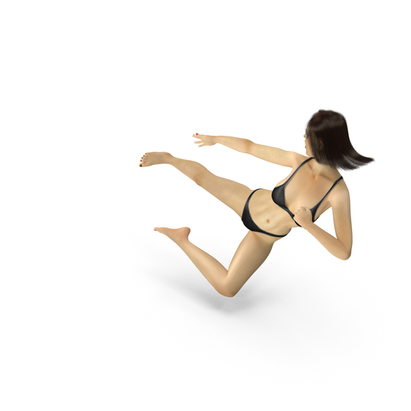 Woman: Bikini Girl Ninja Kick PNG & PSD Images Woman: Bikini Girl Ninja Kick PNG & PSD Images