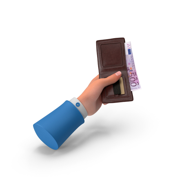 Currency: Bill Euro 500 Hand Hold Money Wallet PNG & PSD Images