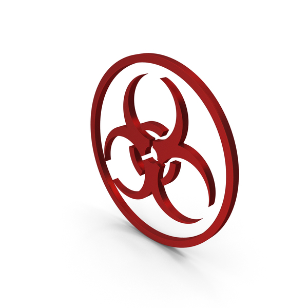 Bio Hazard Symbol: Biohazard Sign Red Metal PNG & PSD Images