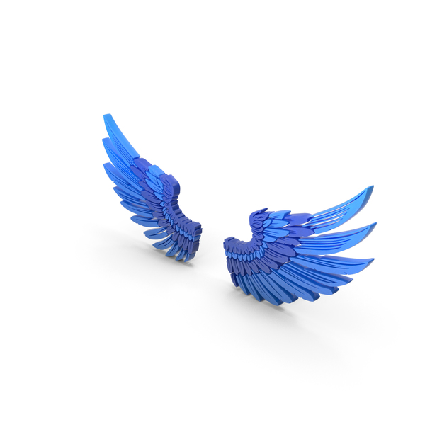 Logo: Bird Wings Blue PNG & PSD Images