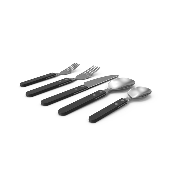 Bistro Black Handle Flatware PNG Images & PSDs for Download ...