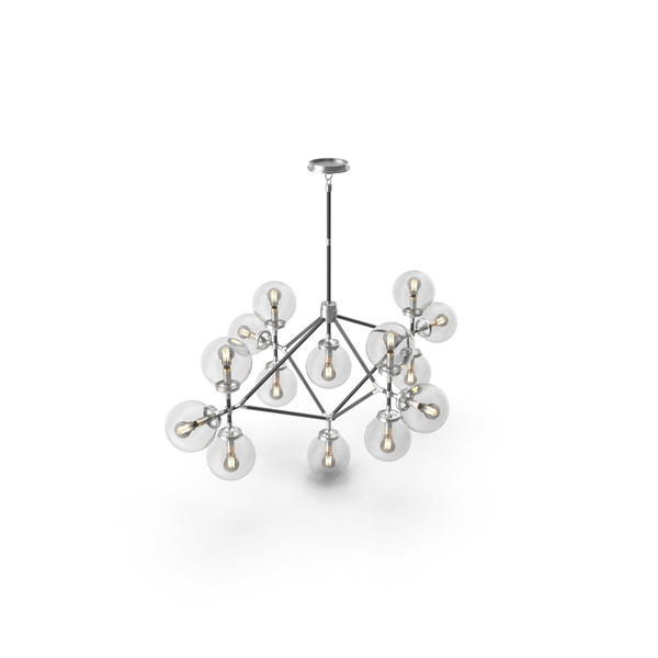 Bistro Four Arm Chandelier PNG & PSD Images