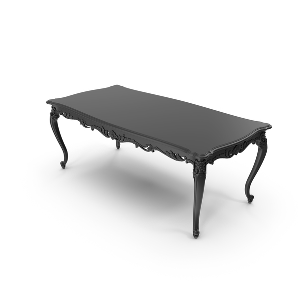 Black Absolom Roche Baroque Dining Table PNG & PSD Images Black Absolom Roche Baroque Dining Table PNG & PSD Images