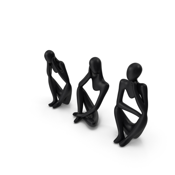 Sculpture: Black Abstract Human Figures PNG & PSD Images Sculpture: Black Abstract Human Figures PNG & PSD Images