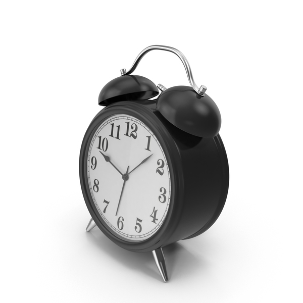Black Alarm Clock PNG & PSD Images