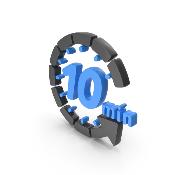 Symbols: Black And Blue 10 Minutes Countdown Icon PNG & PSD Images Symbols: Black And Blue 10 Minutes Countdown Icon PNG & PSD Images