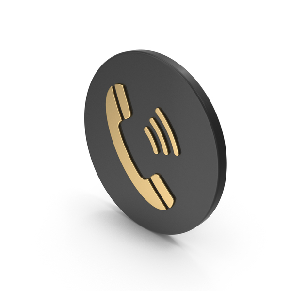 Symbols: Black And Gold Handset Icon PNG & PSD Images Symbols: Black And Gold Handset Icon PNG & PSD Images