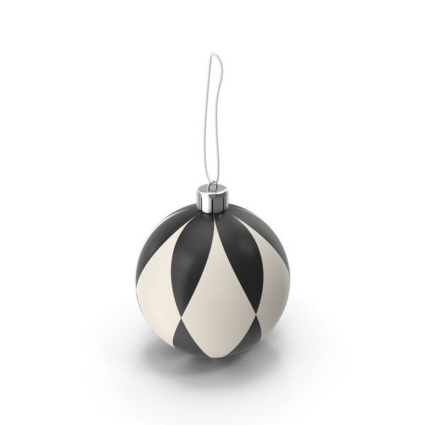 Ornament: Black and White Christmas Ball PNG & PSD Images Ornament: Black and White Christmas Ball PNG & PSD Images