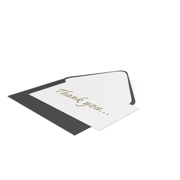 Black And White Envelope With Thank You Note PNG & PSD Images Black And White Envelope With Thank You Note PNG & PSD Images