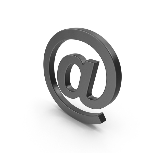 Black At Symbol PNG & PSD Images