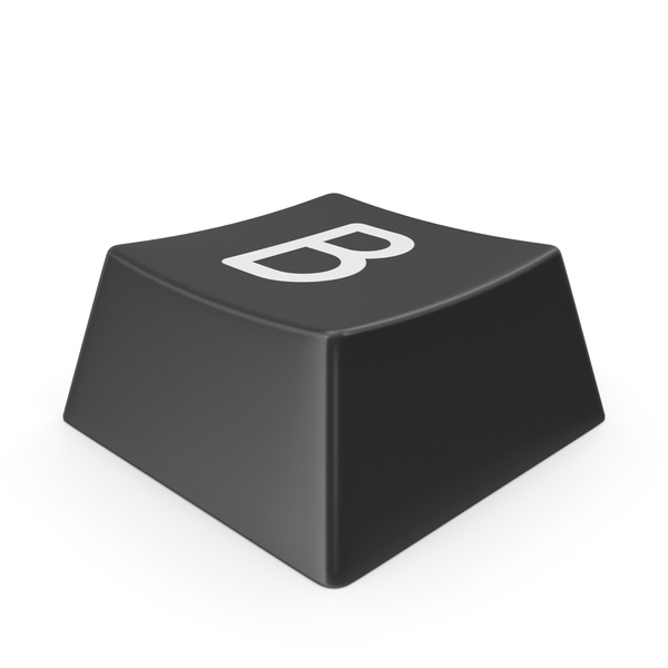 Black B Keyboard Button PNG Images & PSDs For Download | PixelSquid ...