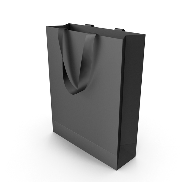 Black Bag with Black Ribbon Handles PNG Images & PSDs for Download ...