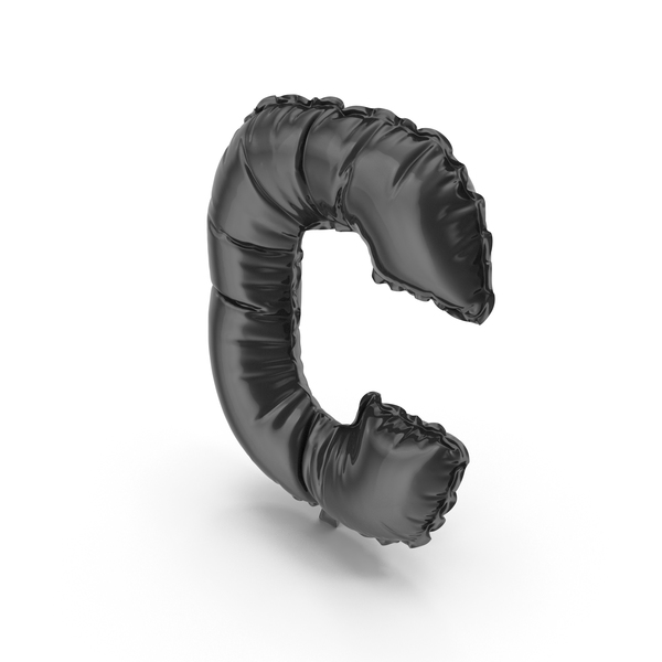 Language: Black Balloon Letter C PNG & PSD Images Language: Black Balloon Letter C PNG & PSD Images