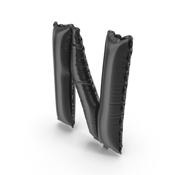 Language: Black Balloon Letter N PNG & PSD Images Language: Black Balloon Letter N PNG & PSD Images