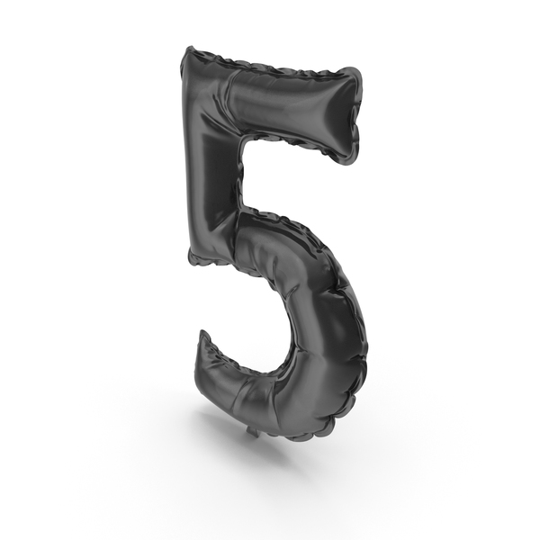 Black Balloon Number 5 PNG & PSD Images Black Balloon Number 5 PNG & PSD Images