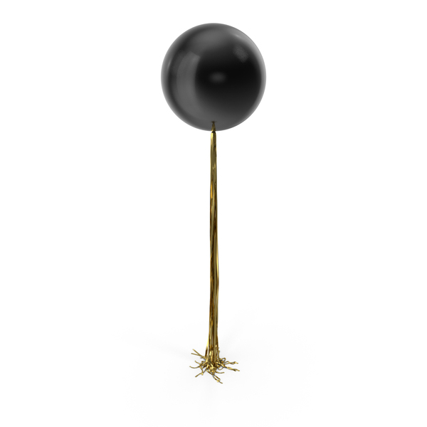 Wedding Decoration: Black Balloon With Gold Tail PNG & PSD Images Wedding Decoration: Black Balloon With Gold Tail PNG & PSD Images