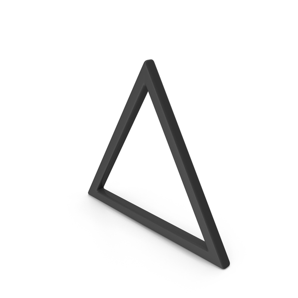 Symbols: Black Basic Outline Triangle Icon PNG & PSD Images