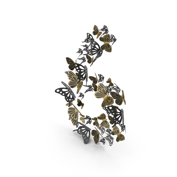 Black Butterflies Number 6 PNG & PSD Images Black Butterflies Number 6 PNG & PSD Images