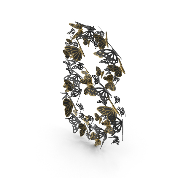 Black Butterflies Number 8 PNG & PSD Images Black Butterflies Number 8 PNG & PSD Images