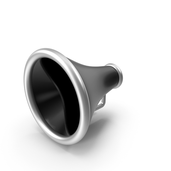 Speaker: Black Cartoon Megaphone PNG & PSD Images