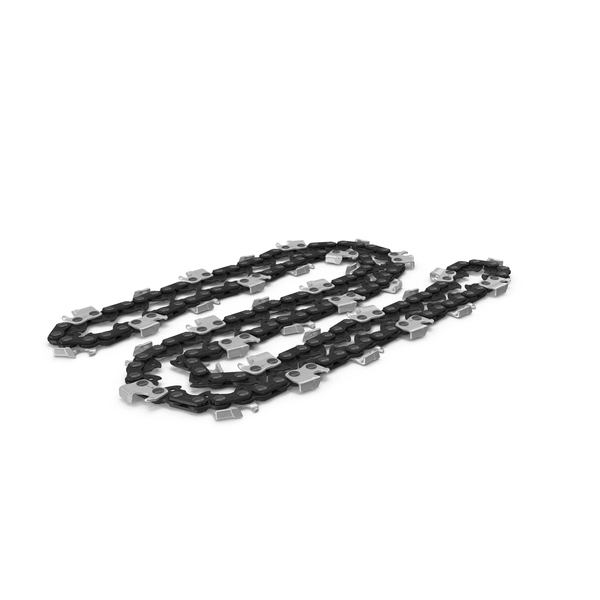 Black Chain for Chainsaw Folded PNG & PSD Images