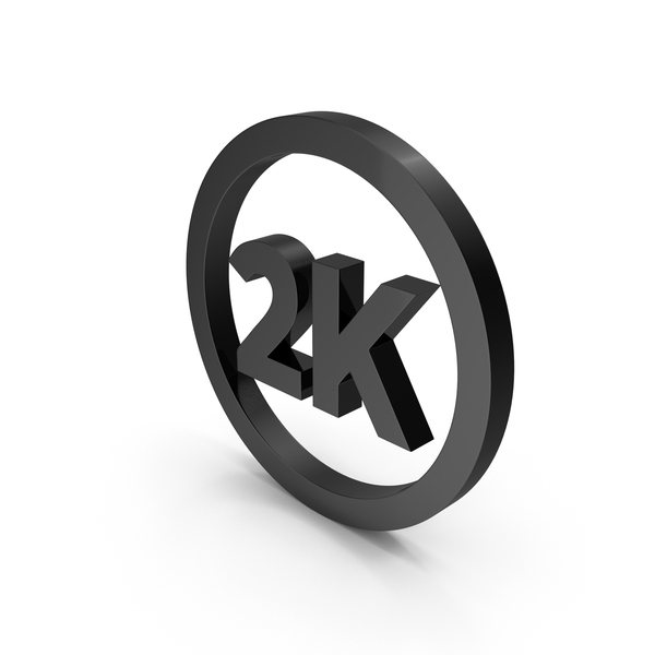 Logo: Black Circular 2K Icon PNG & PSD Images