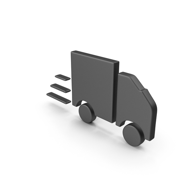Box: Black Delivery Truck Symbol PNG & PSD Images