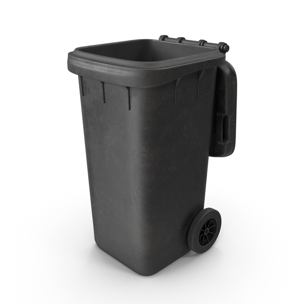 Dustbin: Black Dirty Open Wheeled Garbage Bin PNG & PSD Images Dustbin: Black Dirty Open Wheeled Garbage Bin PNG & PSD Images