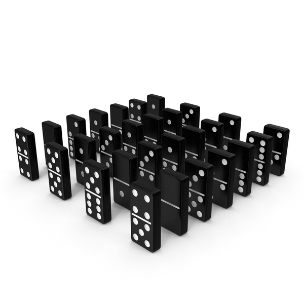 Dominos: Black Domino Knuckles Set PNG & PSD Images