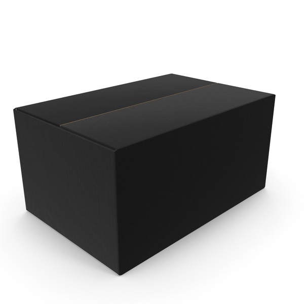 Black Empty Parcel Cardboard Box Size L PNG & PSD Images Black Empty Parcel Cardboard Box Size L PNG & PSD Images