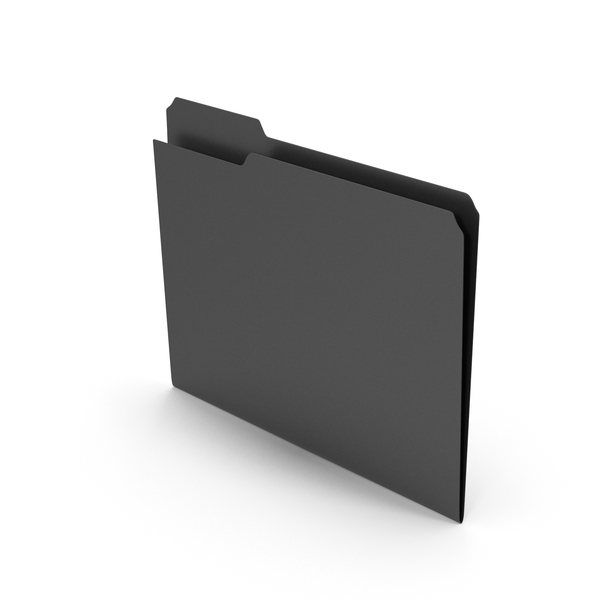 Black File Folder Empty PNG & PSD Images