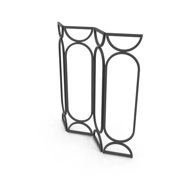 Interior: Black Foldable Screen PNG & PSD Images Interior: Black Foldable Screen PNG & PSD Images