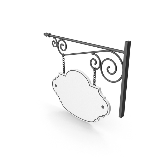 Sign: Black Forged Signboard PNG & PSD Images Sign: Black Forged Signboard PNG & PSD Images