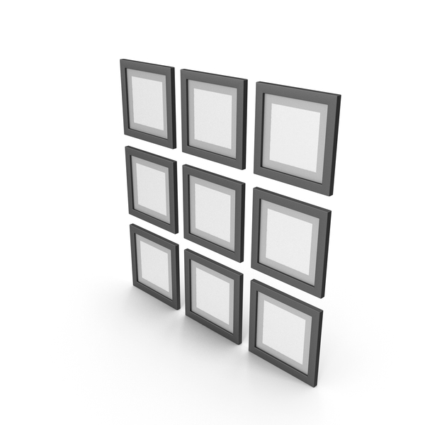 Picture Frame: Black Framed Paintings with Grey Border PNG & PSD Images Picture Frame: Black Framed Paintings with Grey Border PNG & PSD Images
