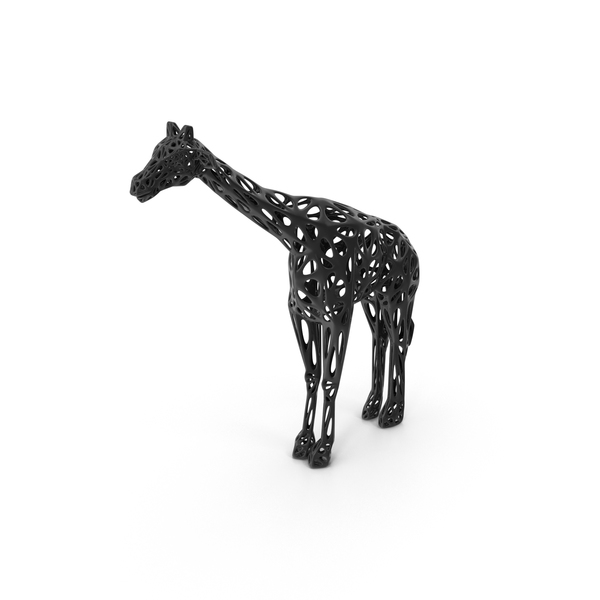Statue: Black Giraffe Voronoi Style PNG & PSD Images Statue: Black Giraffe Voronoi Style PNG & PSD Images