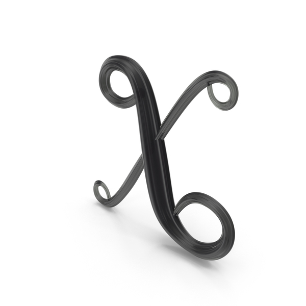 Language: Black Glass Letter X PNG & PSD Images