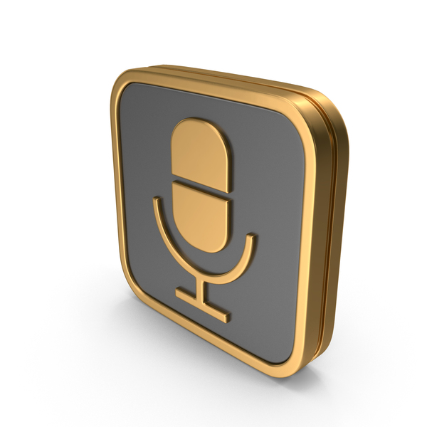 Symbols: Black & Gold Square Microphone Icon PNG & PSD Images Symbols: Black & Gold Square Microphone Icon PNG & PSD Images