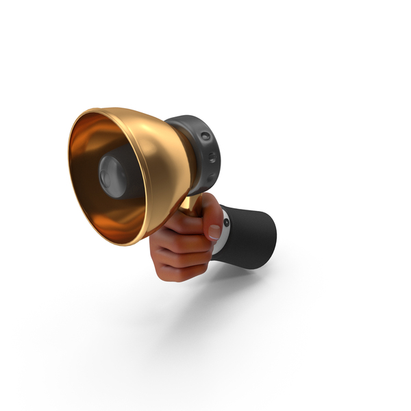 Megaphone (Acoustic): Black Hand Hold Announcement PNG & PSD Images