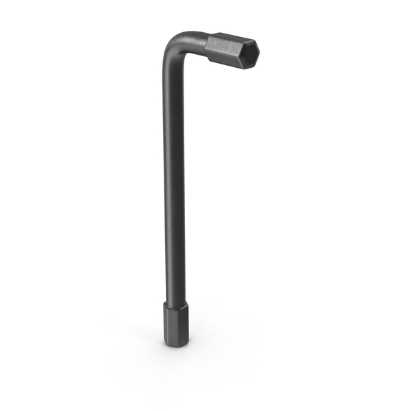 Allen: Black Hex Key Wrench PNG & PSD Images