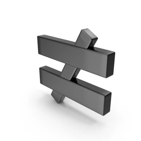 Mathematical Symbols: Black Inequality Sign PNG & PSD Images